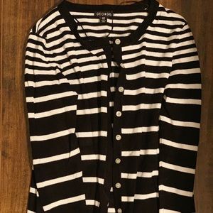 Striped cardigan size medium